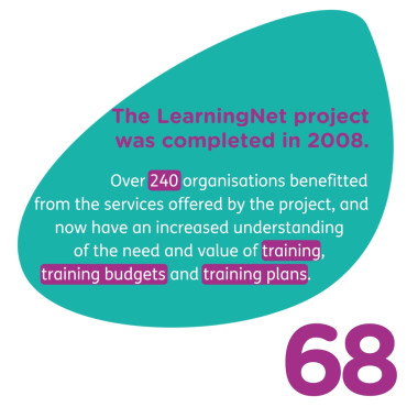 We delivered LearningNet – a workforce development project funded by the Learning and Skills Council