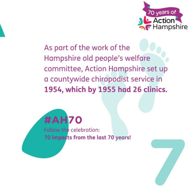 We ran a Chiropody service for 40 years!