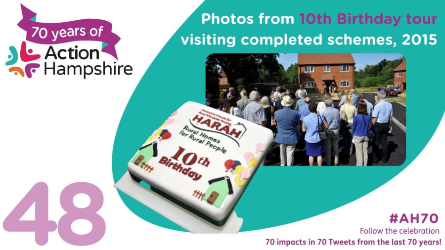 Action Hampshire infographic  48 -  10th birthday tour of completed schemes, 2015