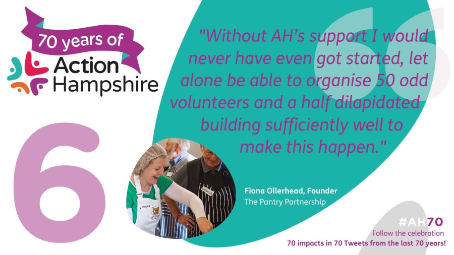 Action Hampshire infographic 6 -  The pantry partnership